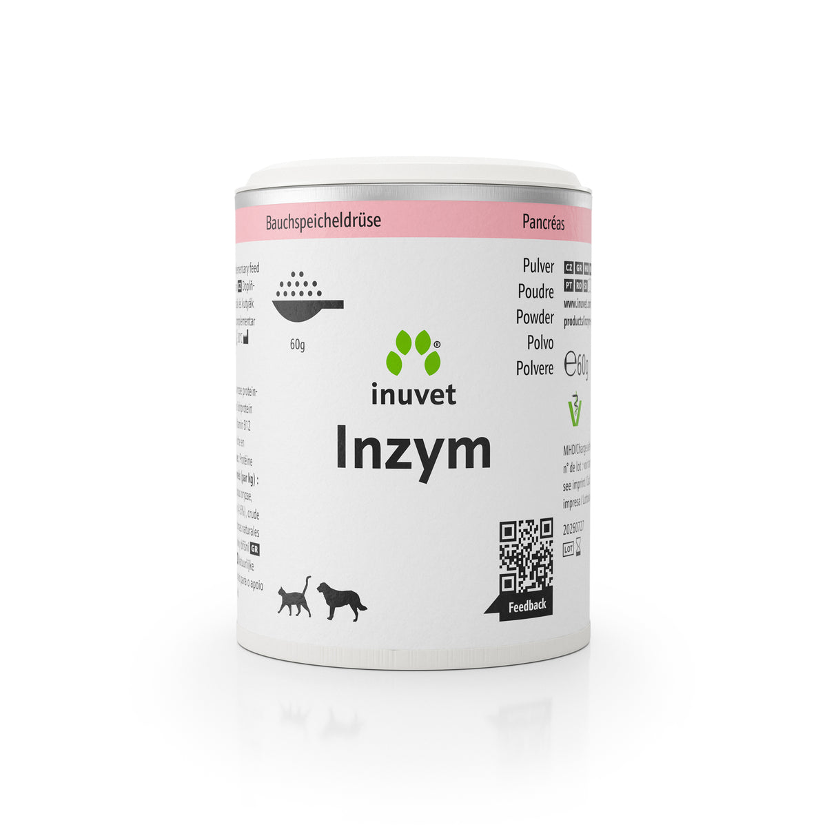 Inzym Pulver 60g, natürliche Enzymkombination zur Unterstützung der Verdauung