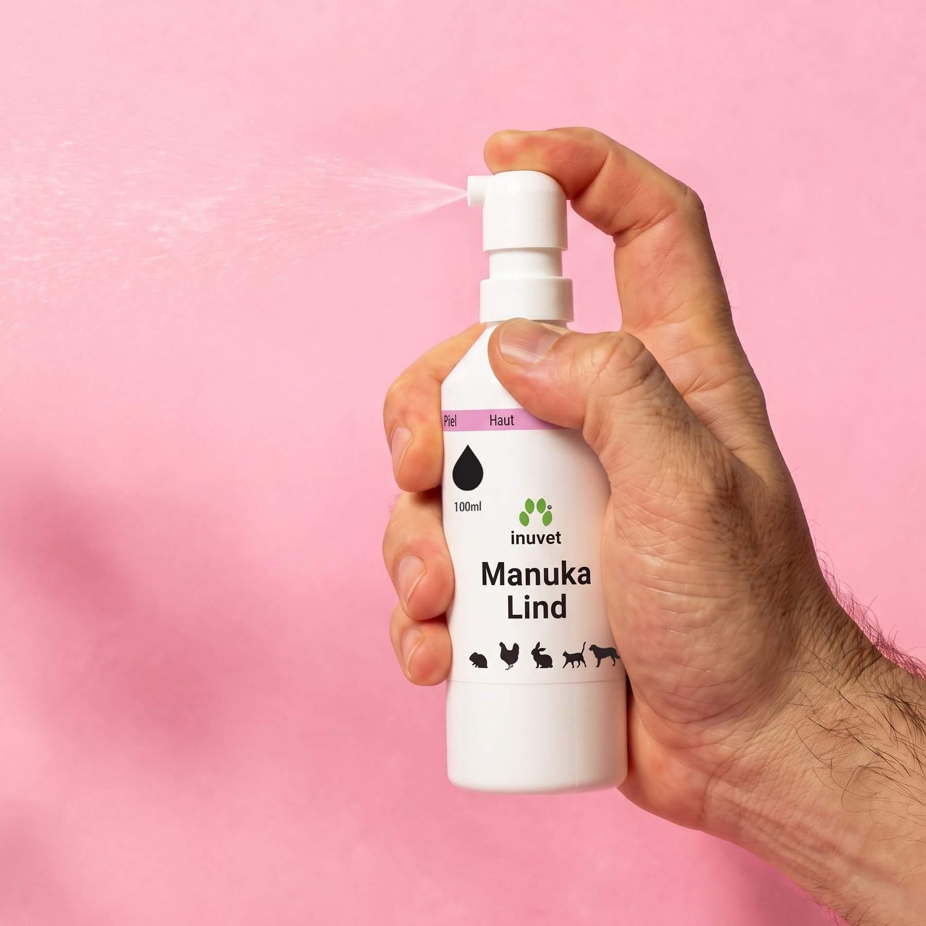 ManukaLind Salbe 15g and 75g, Spray 30ml and 100ml in natural packaging