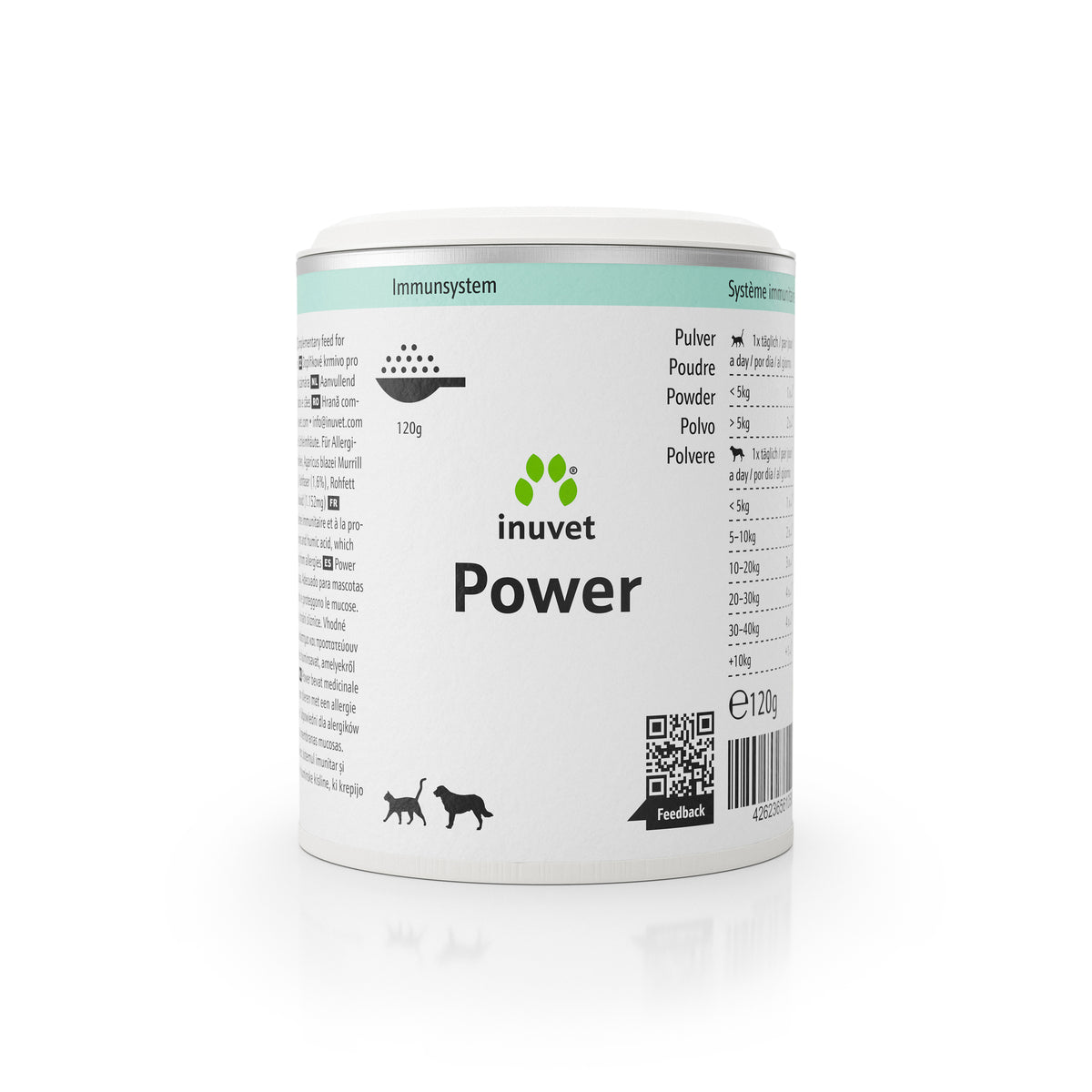 Power Pulver 120g, unterstützt das Immunsystem mit wertvollen Vitalpilzen und Huminsäure.
