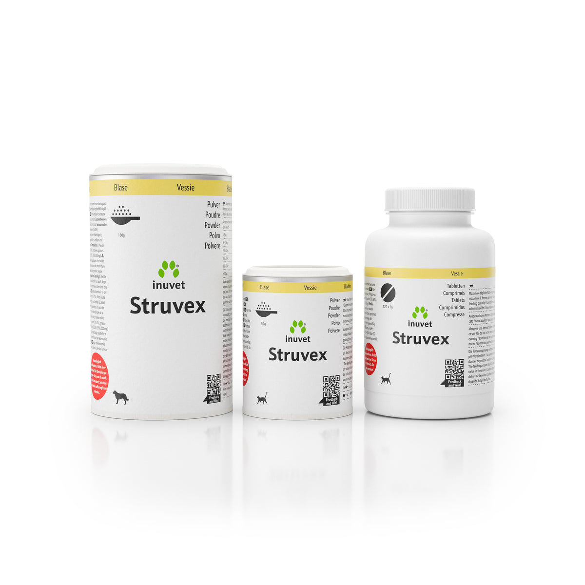 Struvex Tabletten, 120 Stück zur Unterstützung der Blasengesundheit und Struvit-Kristallauflösung.